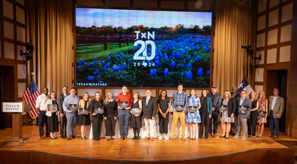 Pic 2. TxN 20 Group Photo of Honorees on Stage at the George W. Bush Presidential Center