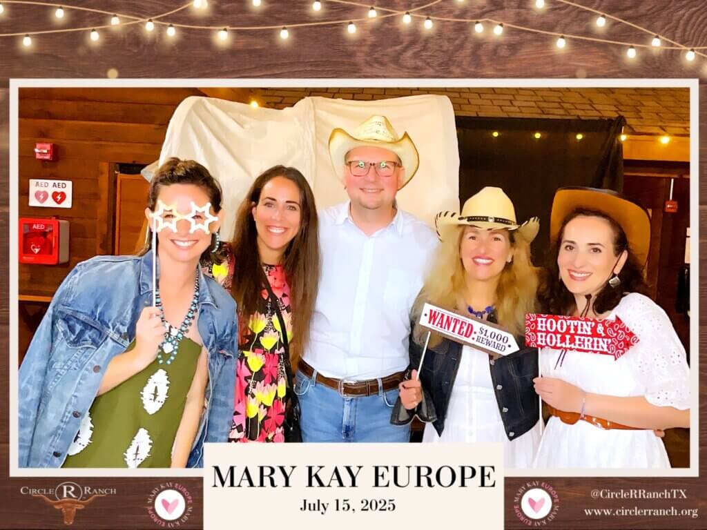 Megan Gregg and coworkers at Europe market event.
