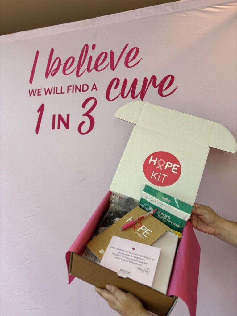 Mary Kay packs care kits for National Breast Cancer Foundation