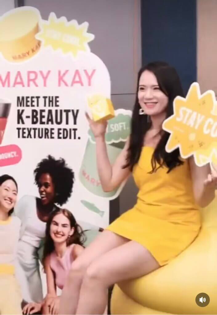 girl from Mary Kay Malaysia with new K-Beauty Products